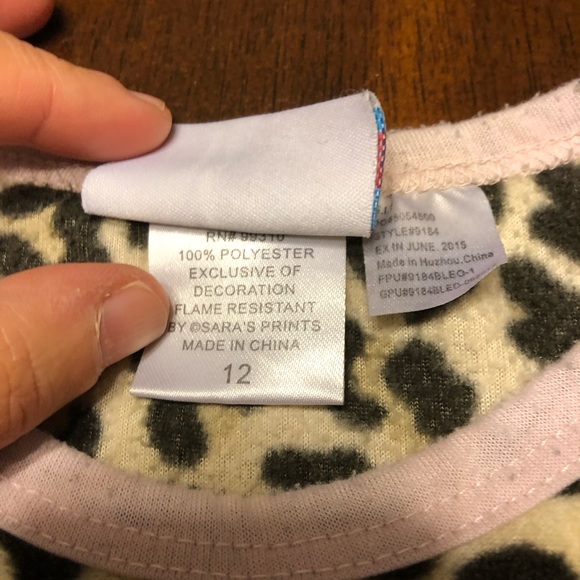 Leopard PJs Sz 12 Girls - Picture 4 of 6